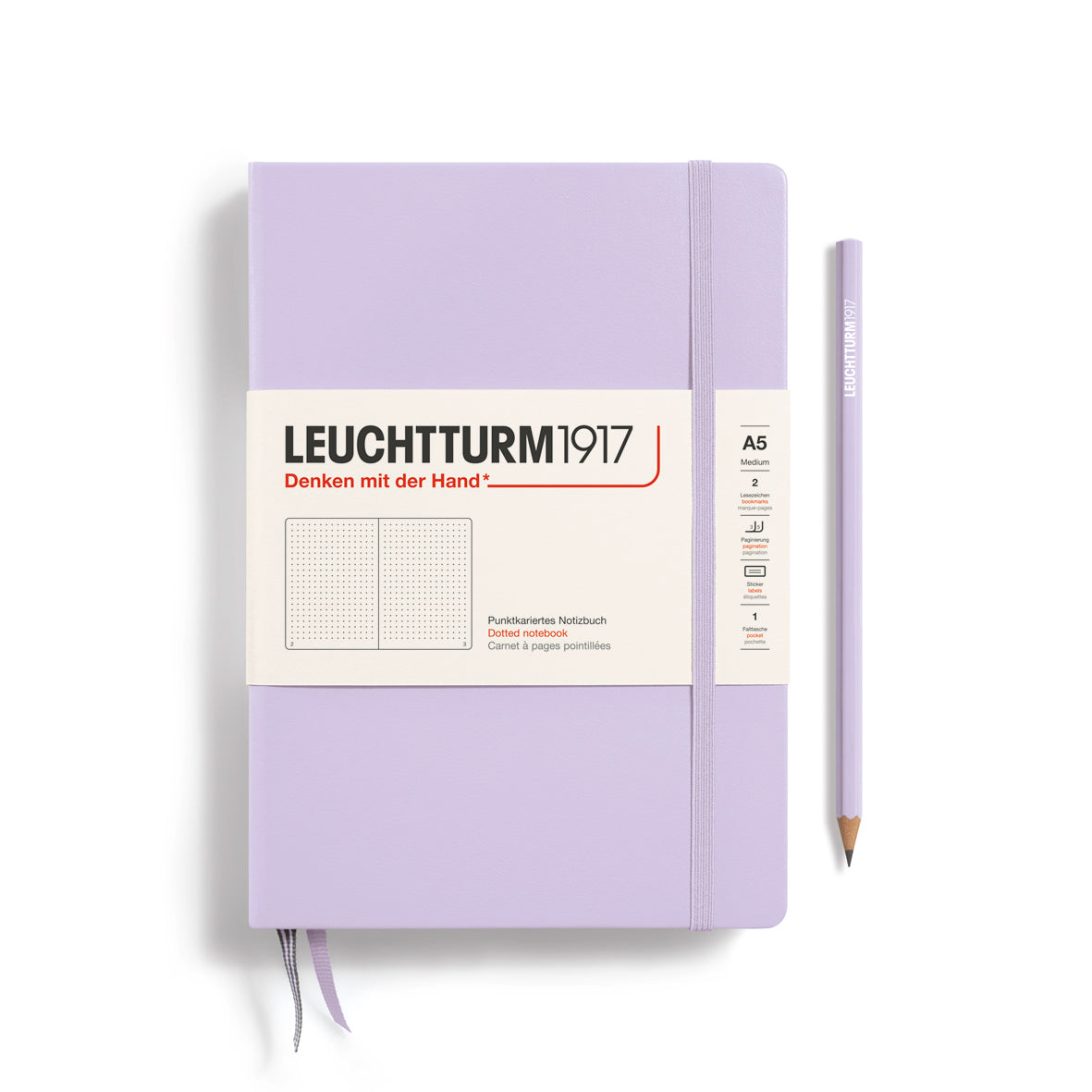 Notebook Medium (A5), Hardcover, 251 numbered pages