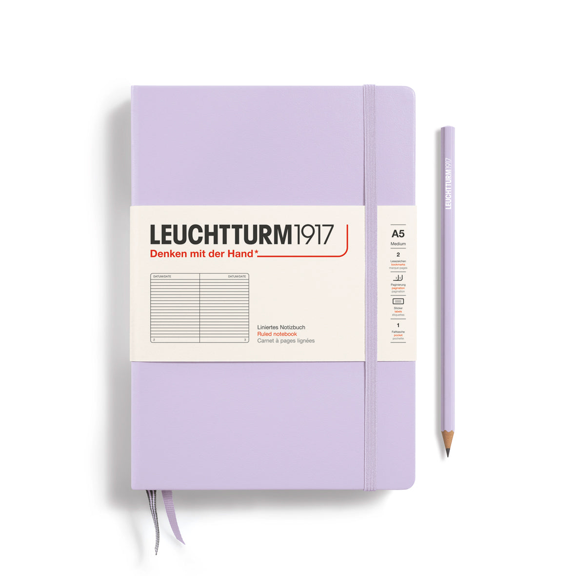 Notebook Medium (A5), Hardcover, 251 numbered pages