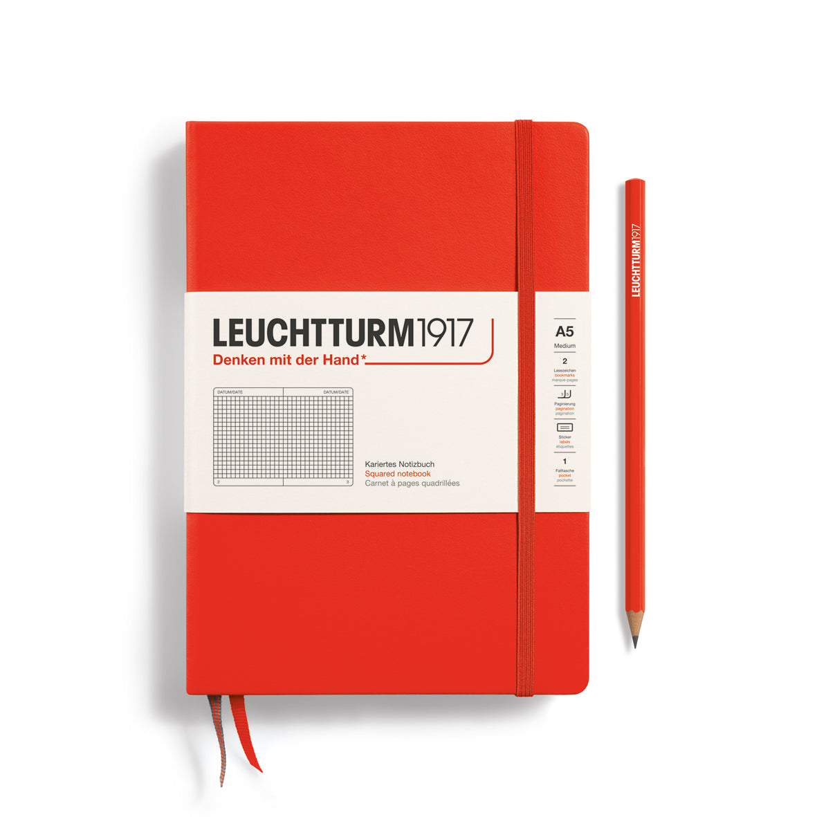 Notebook Medium (A5), Hardcover, 251 numbered pages