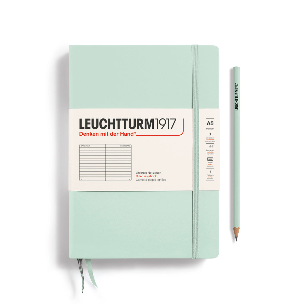 Notebook Medium (A5), Hardcover, 251 numbered pages