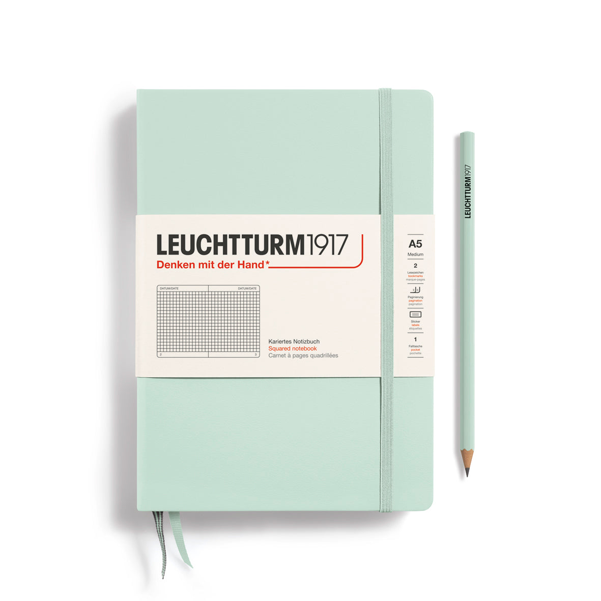 Notebook Medium (A5), Hardcover, 251 numbered pages