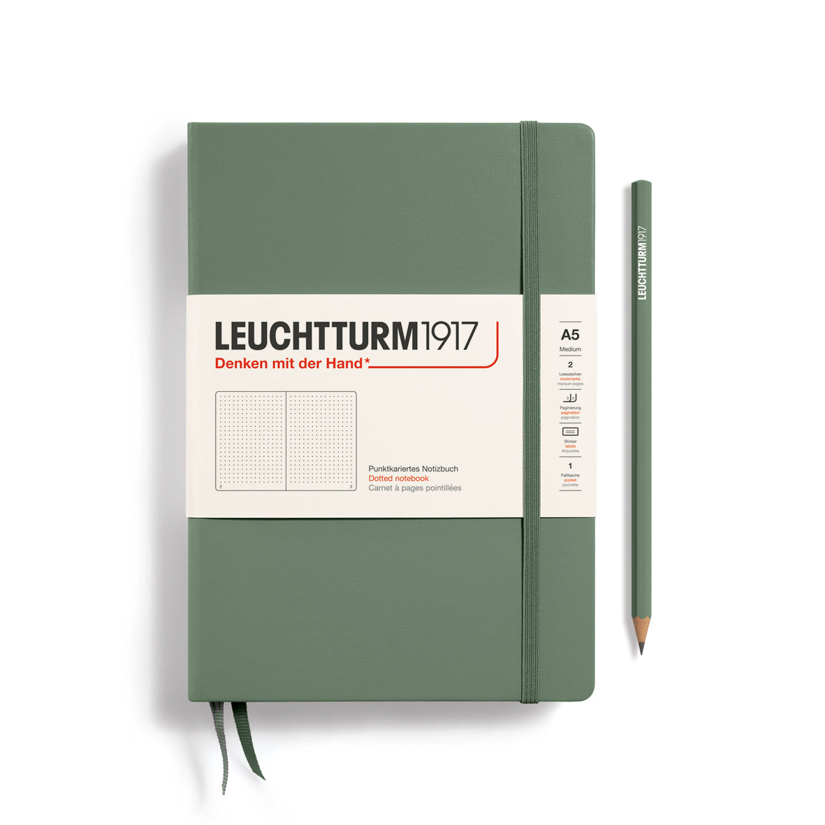 Notebook Medium (A5), Hardcover, 251 numbered pages