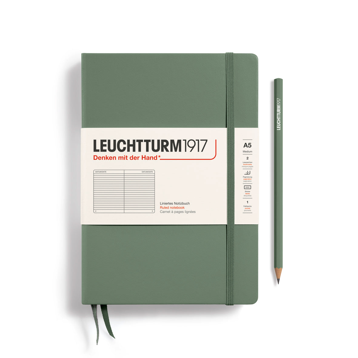 Notebook Medium (A5), Hardcover, 251 numbered pages