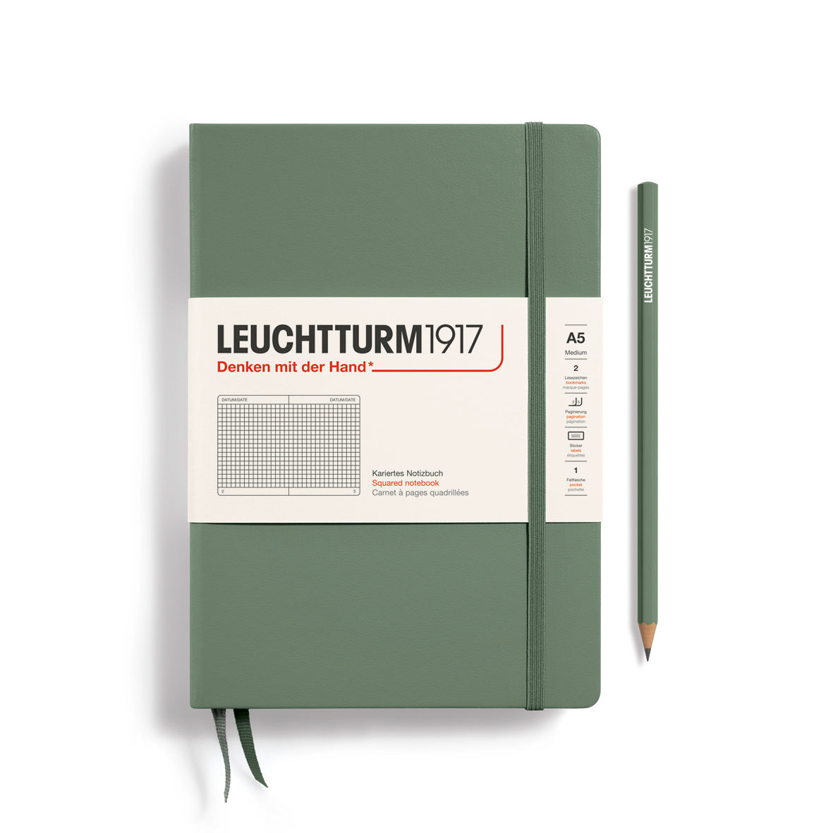 Notebook Medium (A5), Hardcover, 251 numbered pages