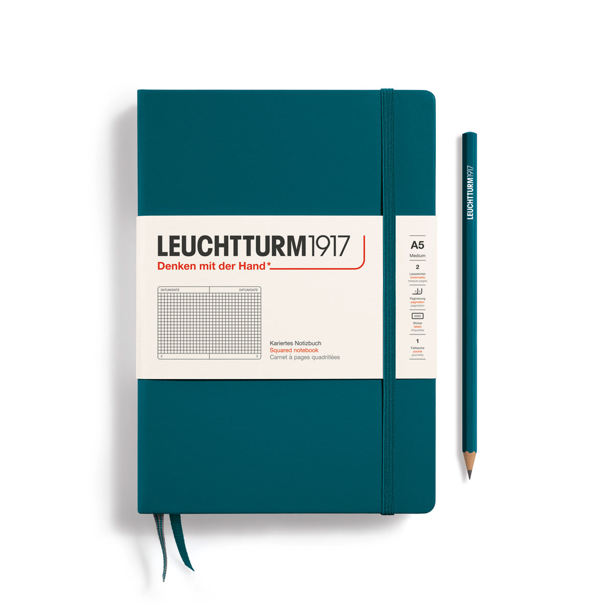 Notebook Medium (A5), Hardcover, 251 numbered pages