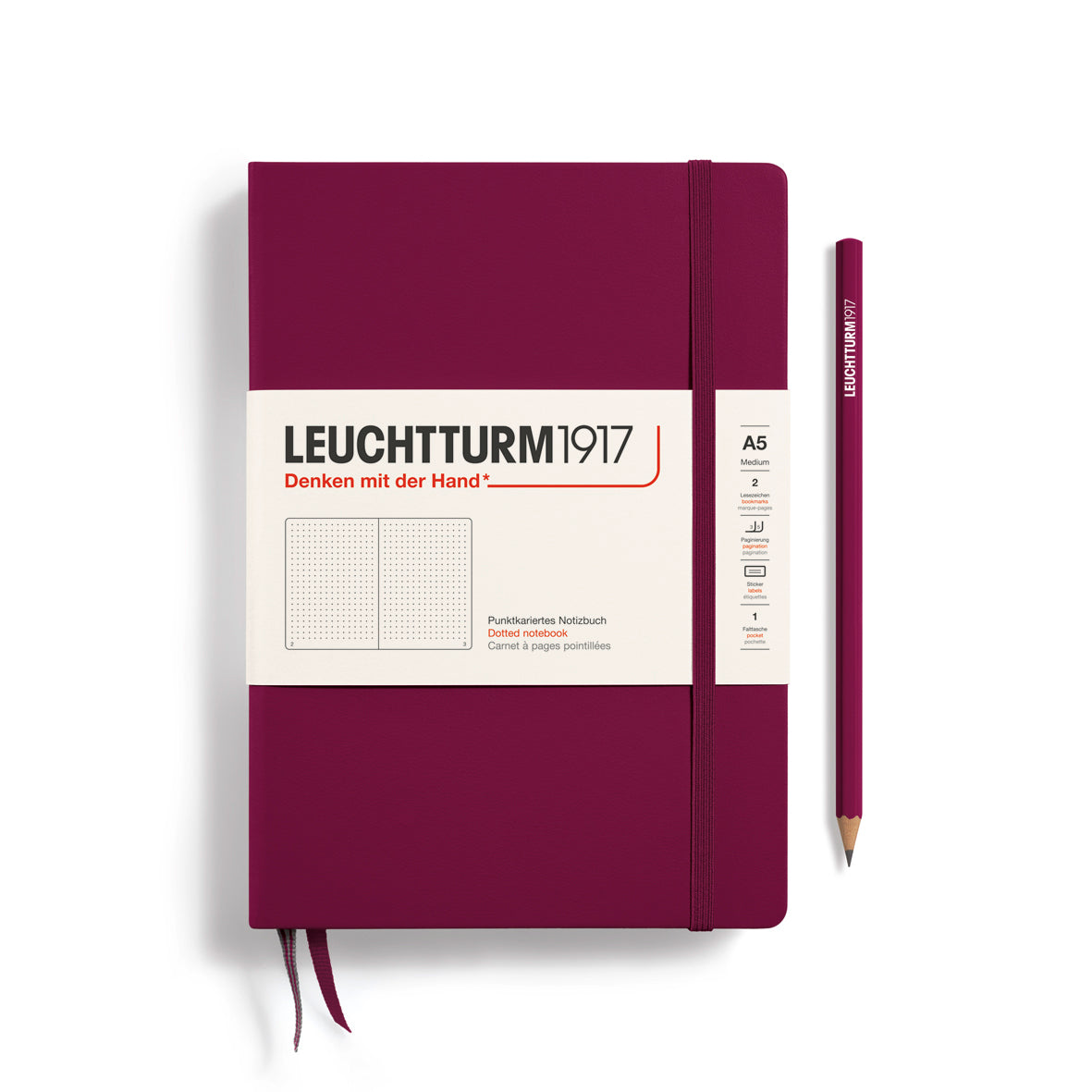 Notebook Medium (A5), Hardcover, 251 numbered pages