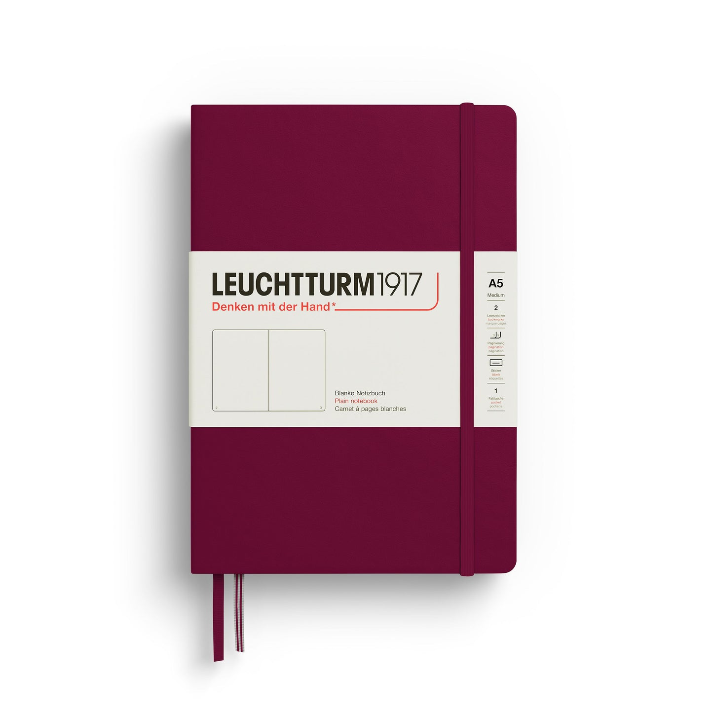 Notebook Medium (A5), Hardcover, 251 numbered pages