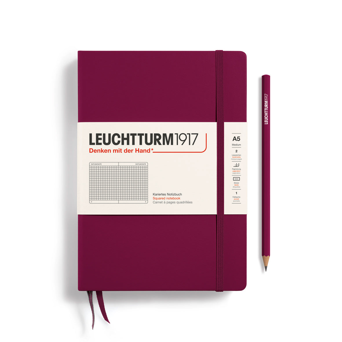 Notebook Medium (A5), Hardcover, 251 numbered pages