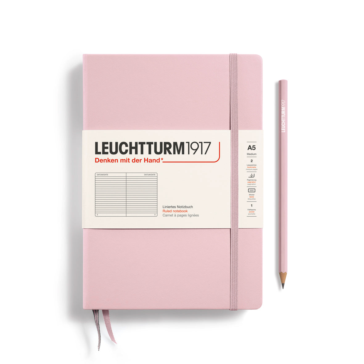 Notebook Medium (A5), Hardcover, 251 numbered pages