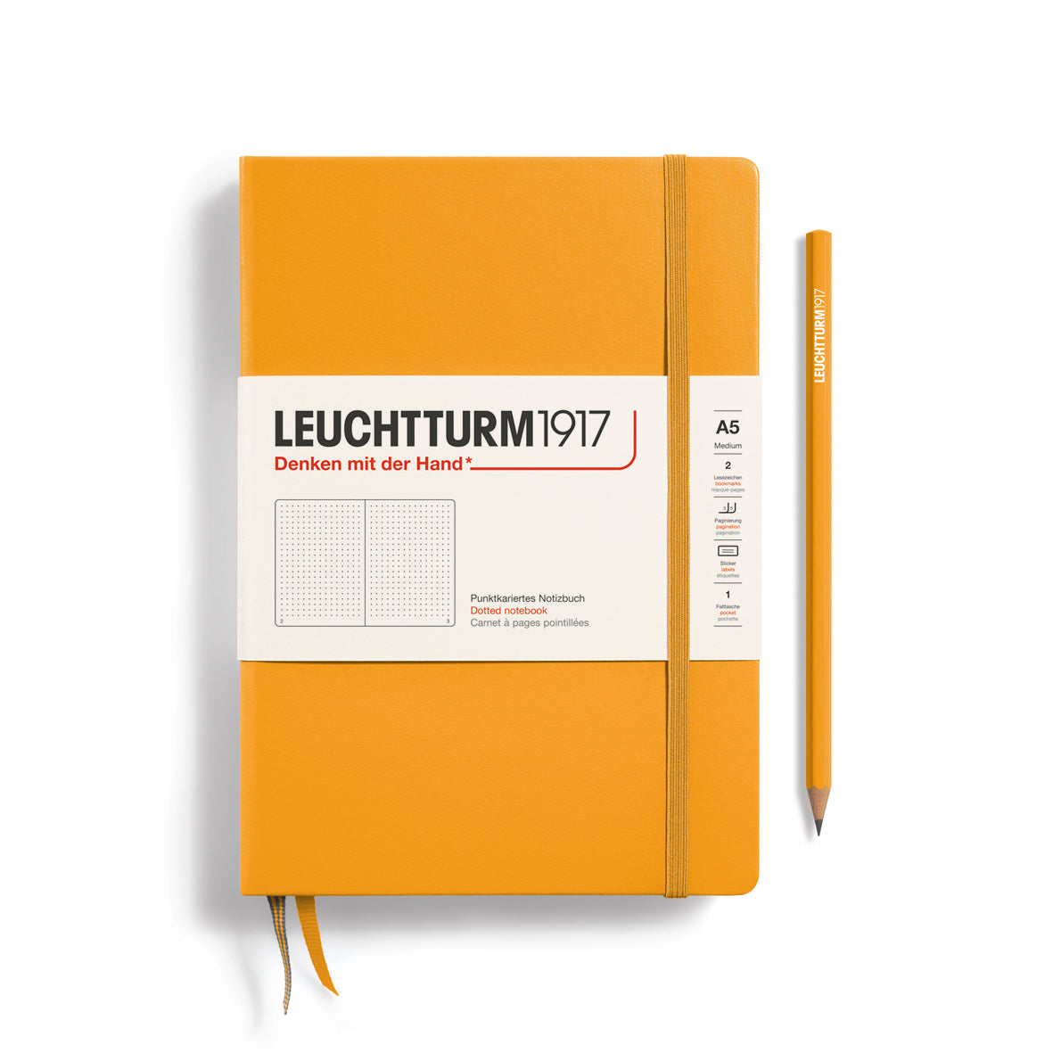 Notebook Medium (A5), Hardcover, 251 numbered pages