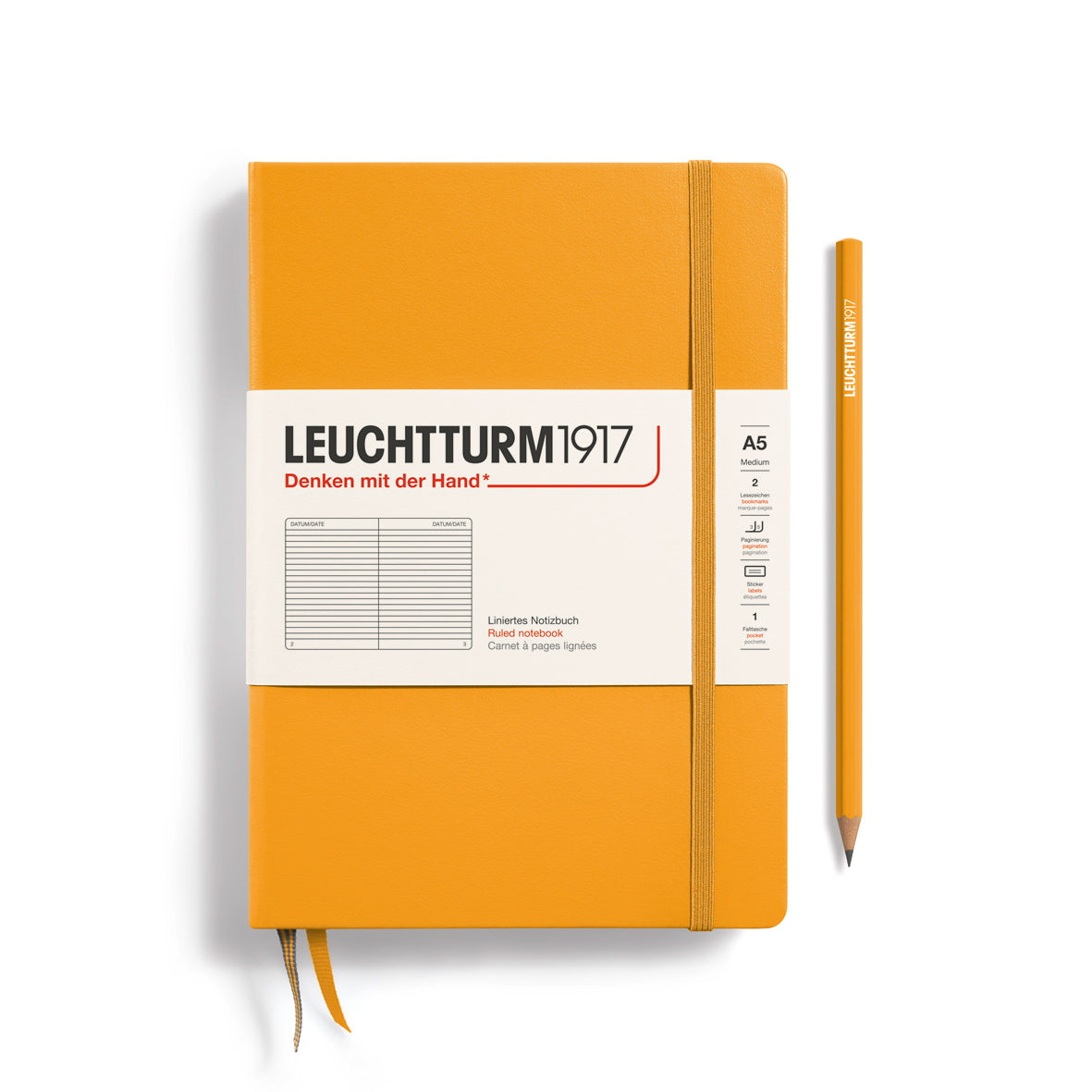 Notebook Medium (A5), Hardcover, 251 numbered pages