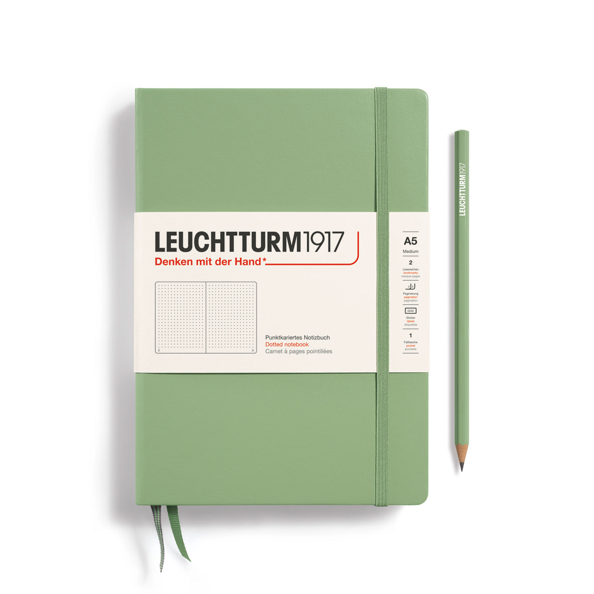 Notebook Medium (A5), Hardcover, 251 numbered pages
