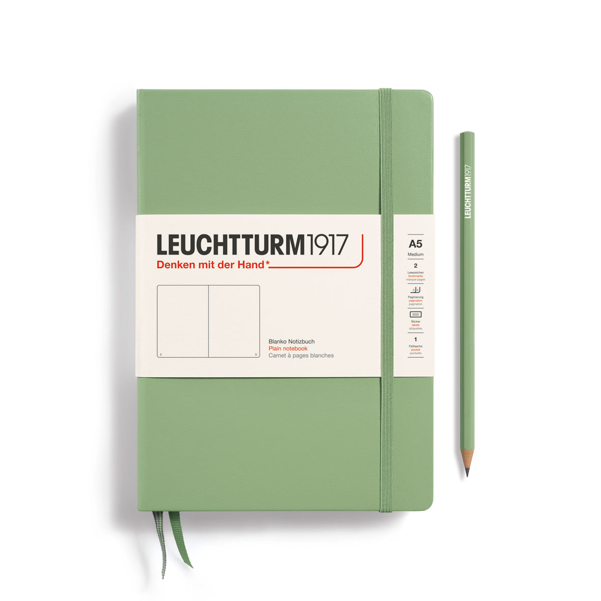Notebook Medium (A5), Hardcover, 251 numbered pages