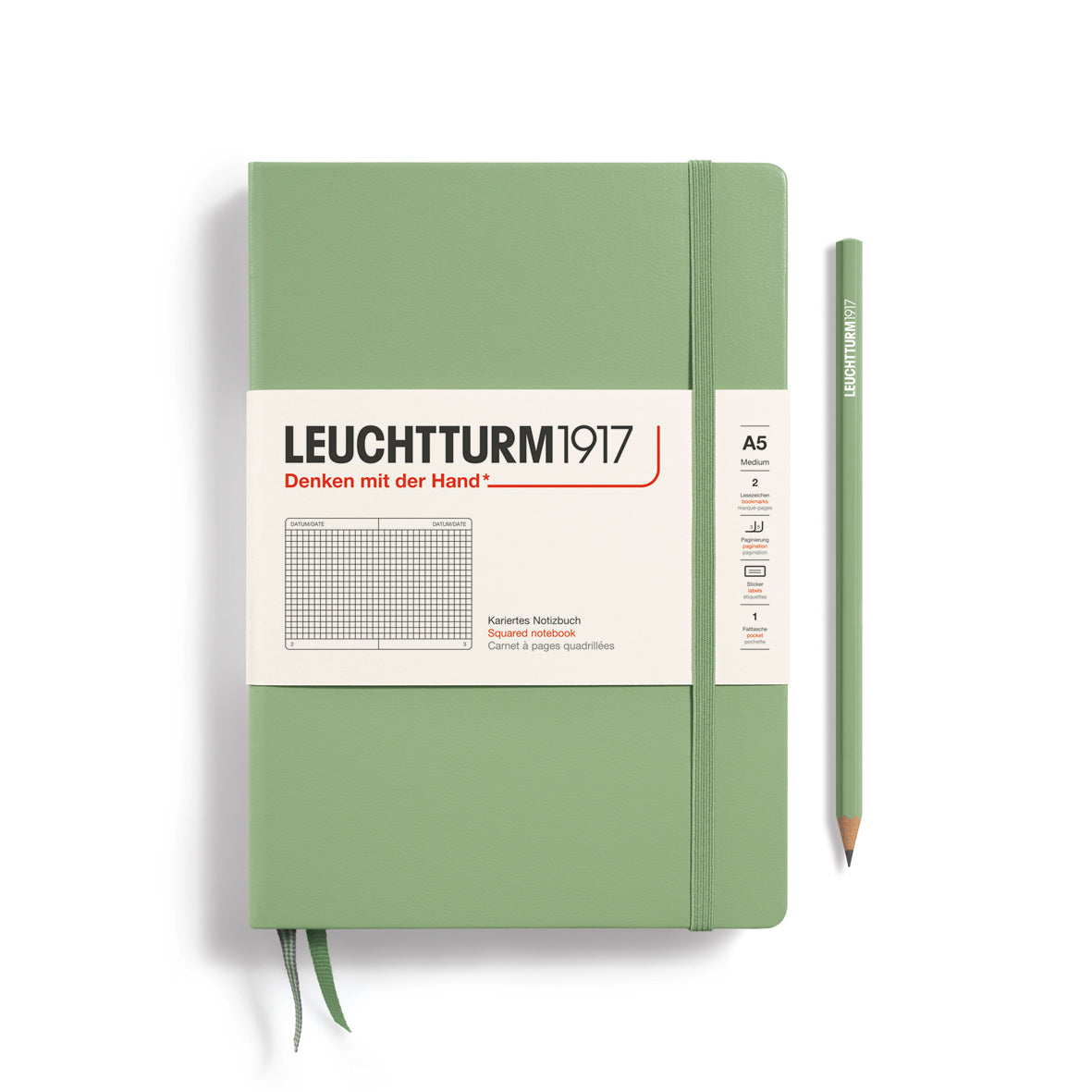 Notebook Medium (A5), Hardcover, 251 numbered pages