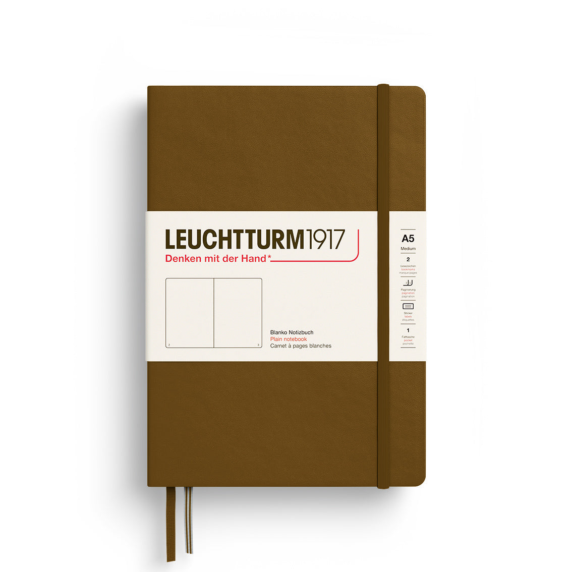Notebook Medium (A5), Hardcover, 251 numbered pages