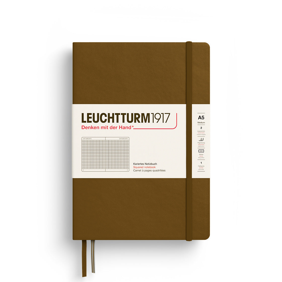 Notebook Medium (A5), Hardcover, 251 numbered pages