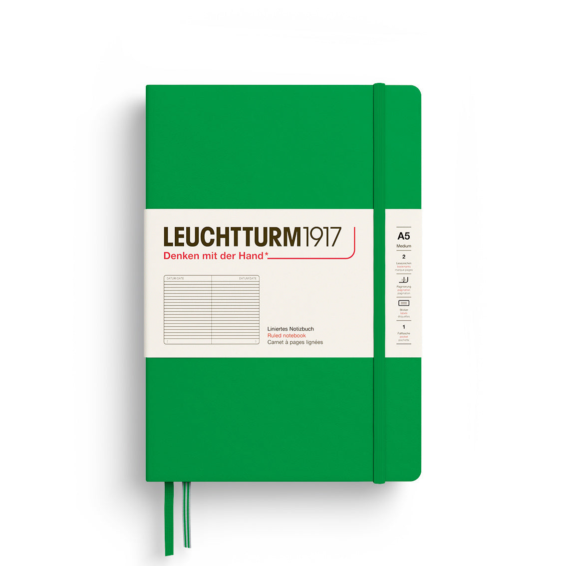 Notebook Medium (A5), Hardcover, 251 numbered pages