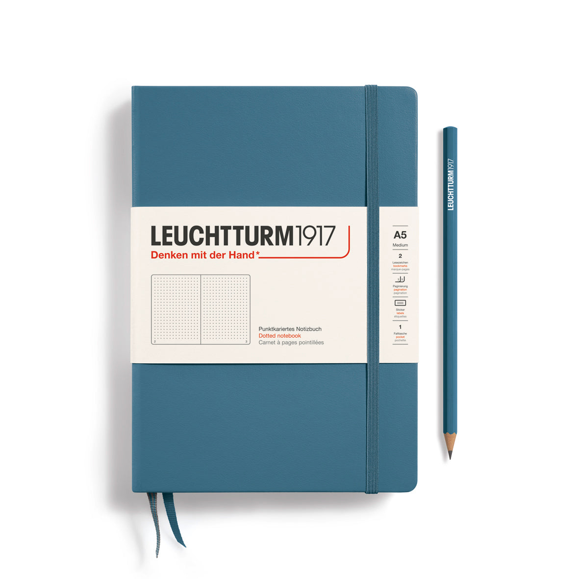 Notebook Medium (A5), Hardcover, 251 numbered pages