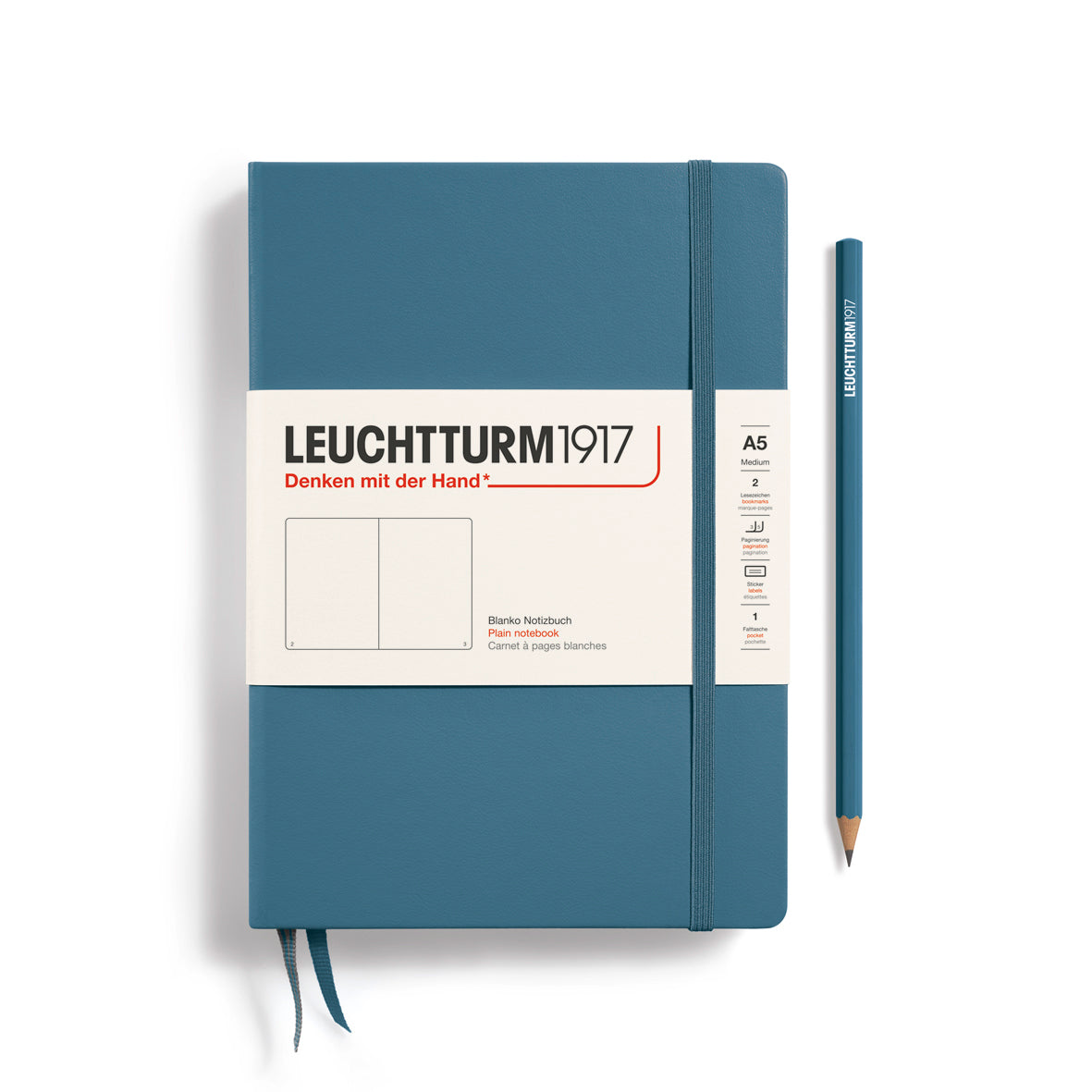 Notebook Medium (A5), Hardcover, 251 numbered pages