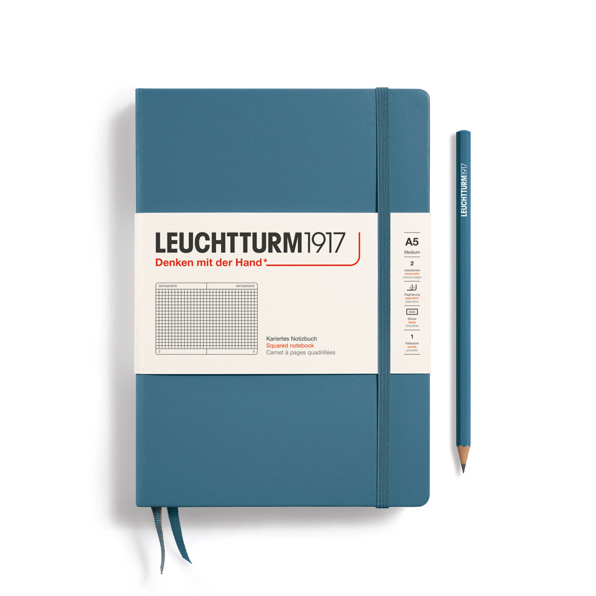 Notebook Medium (A5), Hardcover, 251 numbered pages