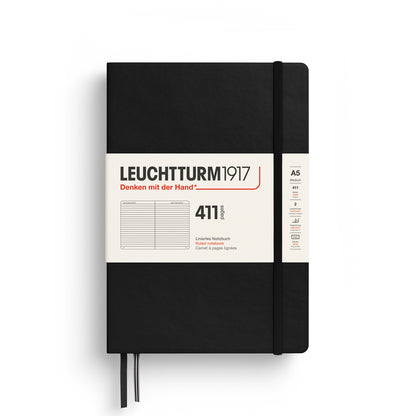 Notebook Medium (A5), Hardcover, 411 numbered pages