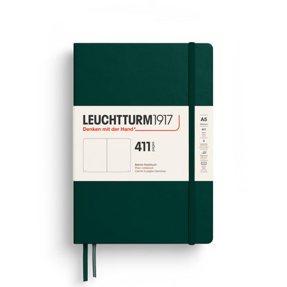 Notebook Medium (A5), Hardcover, 411 numbered pages