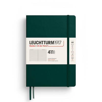 Notebook Medium (A5), Hardcover, 411 numbered pages