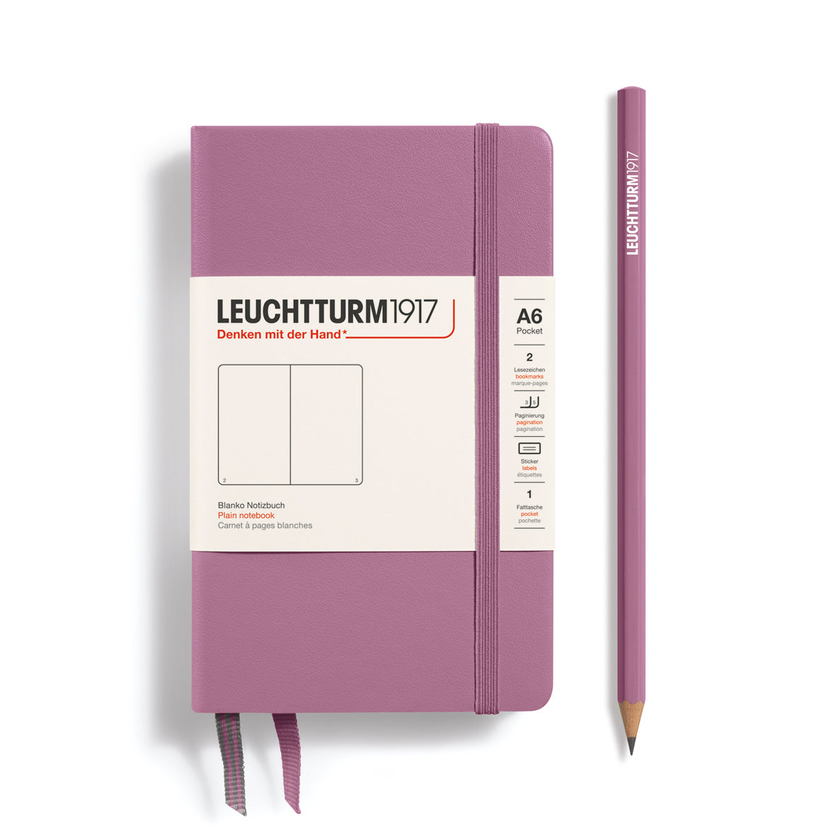 Notebook Pocket (A6), Hardcover, 187 numbered pages