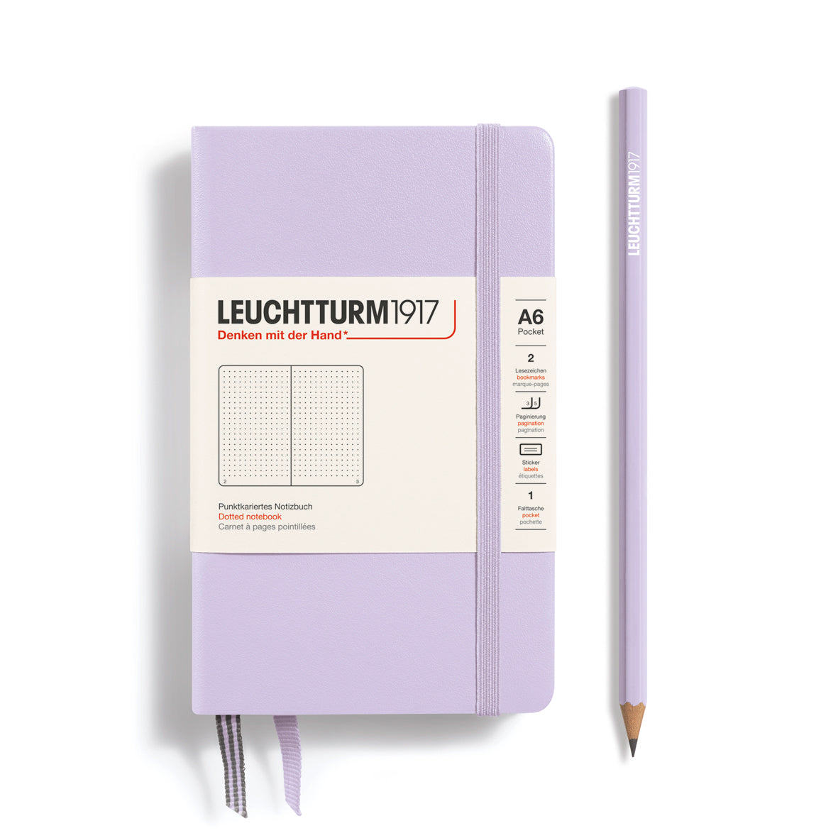 Notebook Pocket (A6), Hardcover, 187 numbered pages