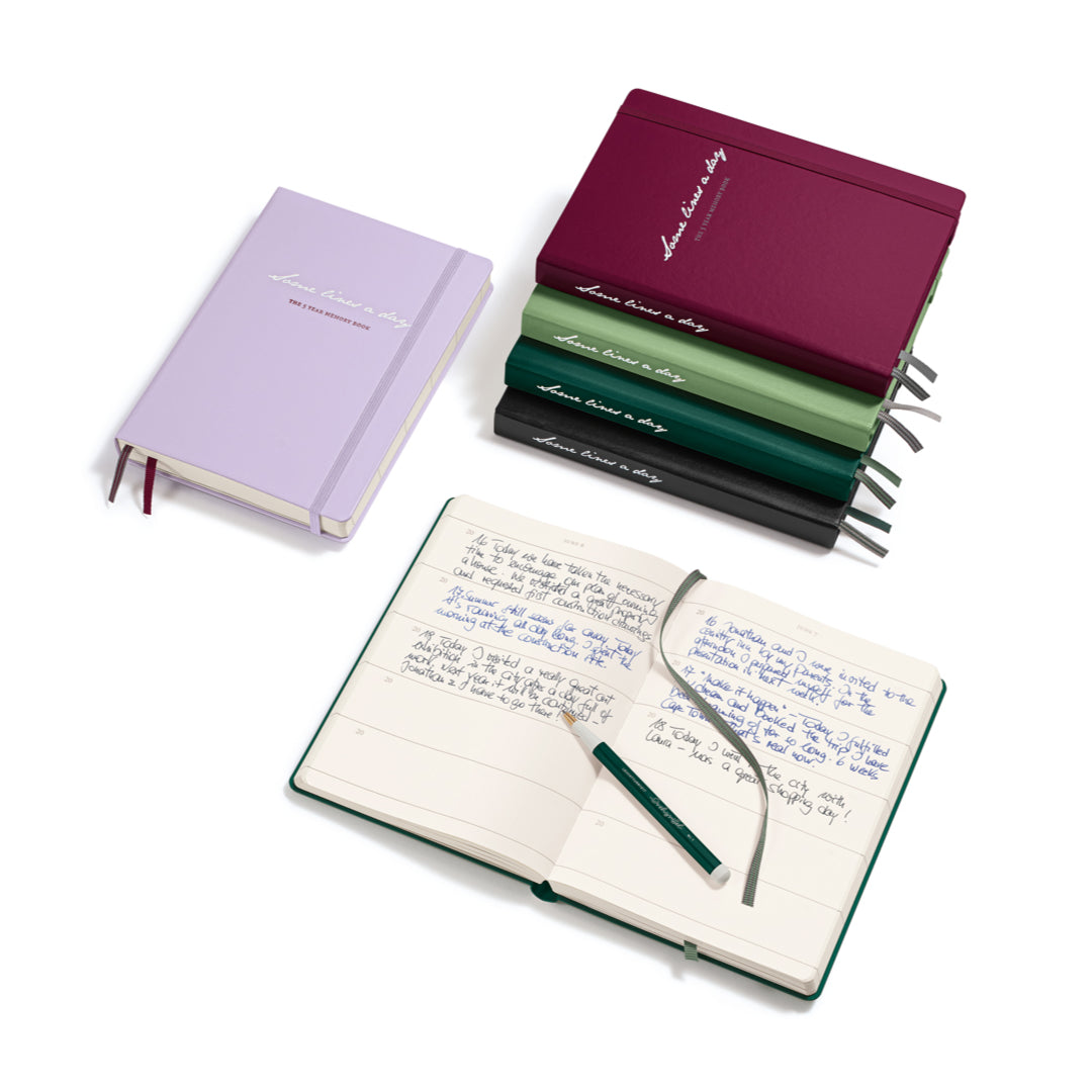 Some Lines A Day, 5-Year Memory Book, Medium (A5), 80 g/m² paper