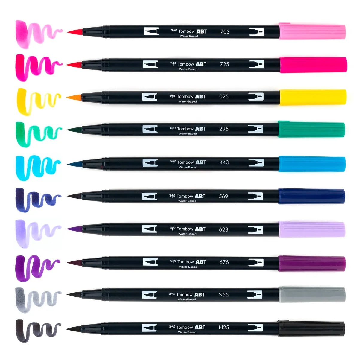 Dual Brush Pen Art Markers: Galaxy - 10-Pack