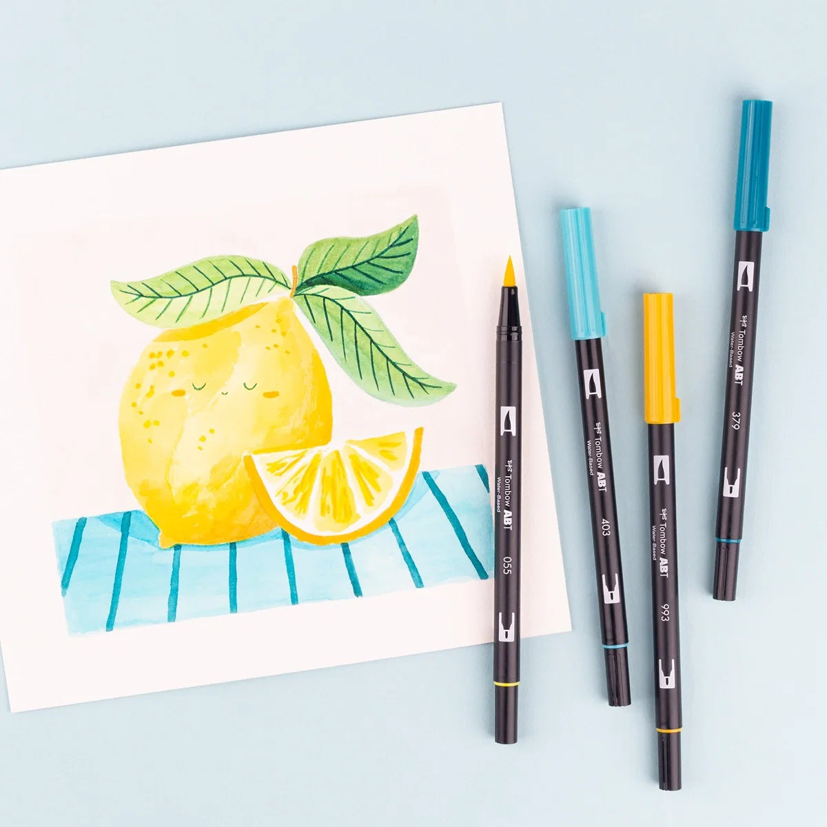 Dual Brush Pen 6-Pack Set (Lemon Squeezy)